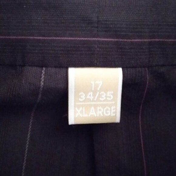 Michael Kors | Charcoal Gray Pin Stripe Button Down Shirt | Size XL - Picture 6 of 6